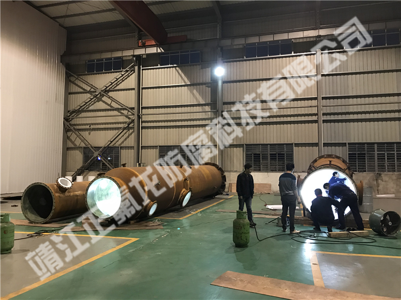 某大型煤化工集團(tuán)鋼襯四氟酸洗塔、工藝氣洗滌塔項(xiàng)目
